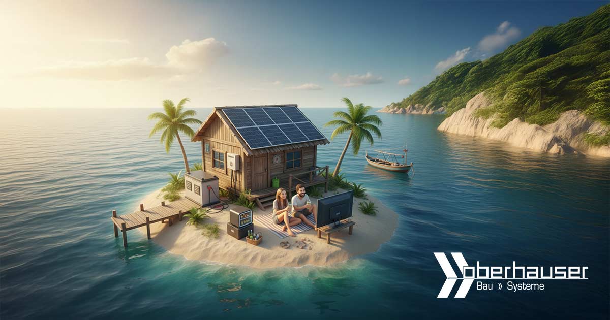 Photovoltaik Inselanlage, 100% Netzautark mit PV & Speicher