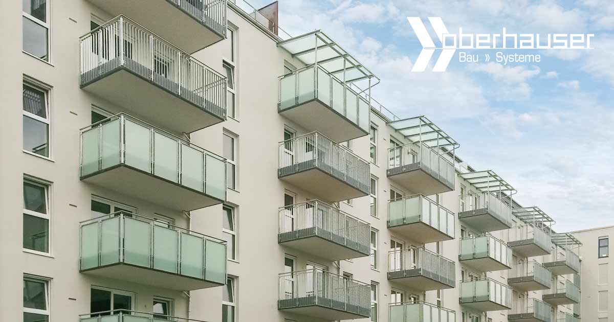 Glasgeländer, Balkonverglasung für Bauträger, Architekten