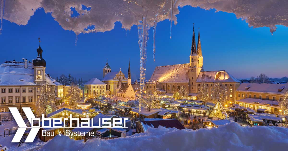 Mobile Glas Pyramide für Marienbrunnen in Altötting