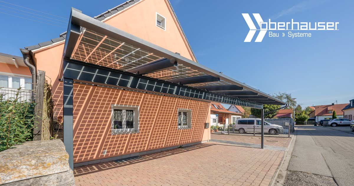 Solar Carport, Photovoltaik Überdachung in Mühldorf am Inn
