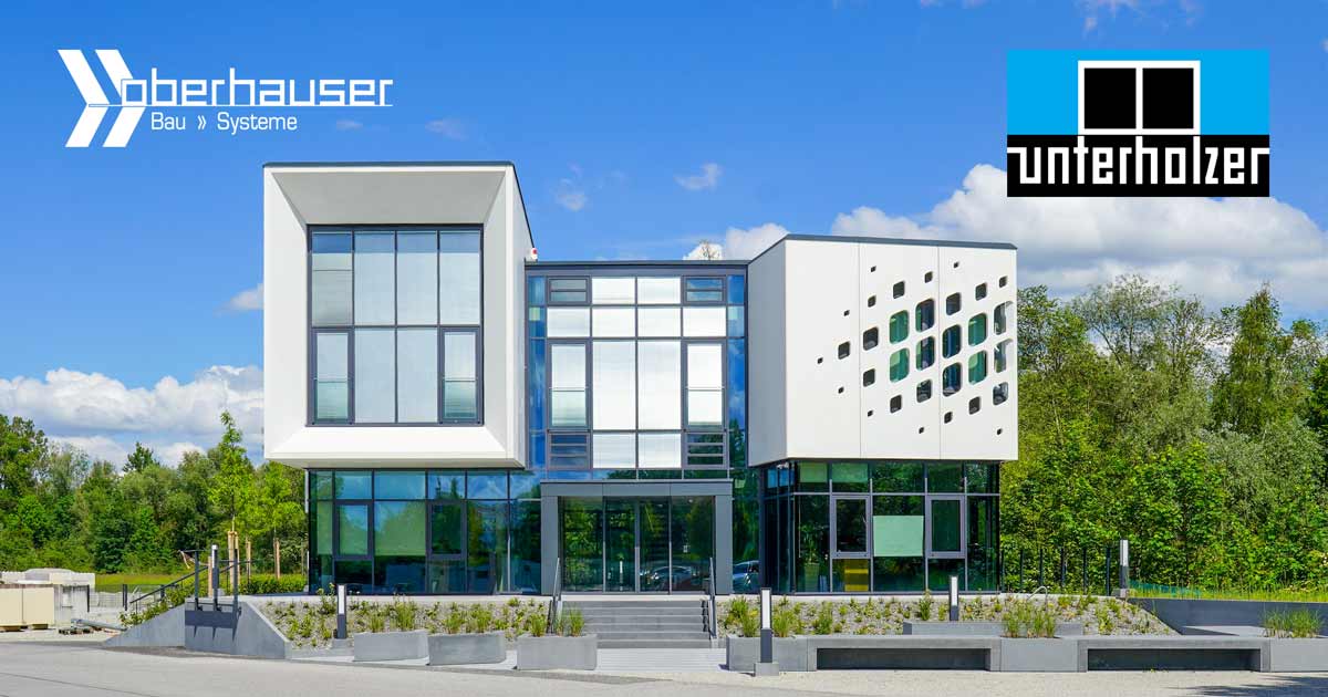 Moderne Pfosten-Riegel, Alu-Fassade für Stangl AG Waldkraiburg